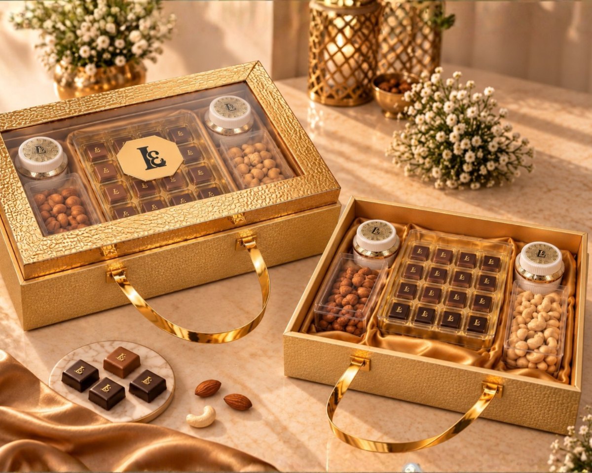 LÈVORE H-10 — Gold Vitrine Hamper